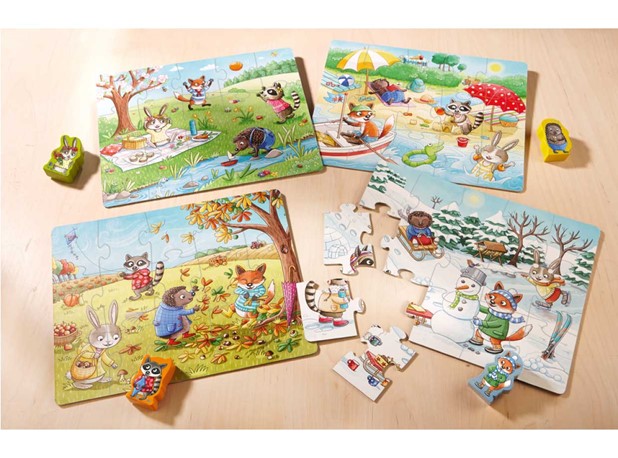 PUZZLE GODIŠNJA DOBA, 4 kom