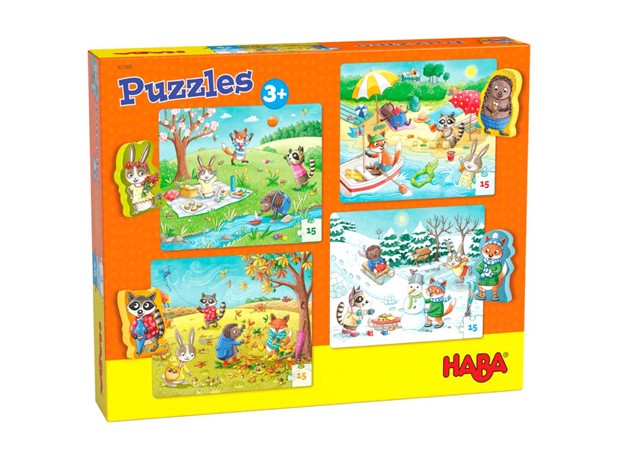 PUZZLE GODIŠNJA DOBA, 4 kom